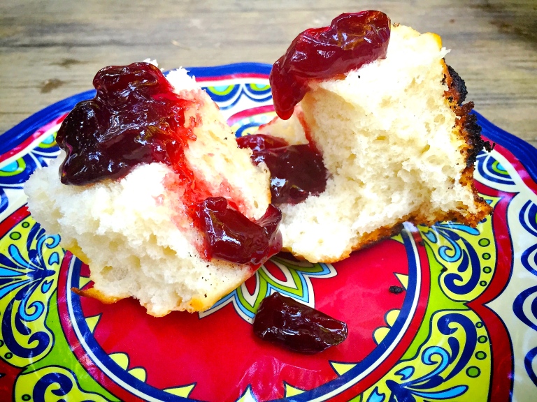 Sourdough Biscuits with Cherry Jam © Nicole Geils